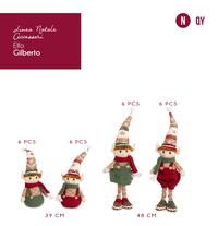 DECORAZIONE ELFO GILBERTO 48CM Tellini S.r.l. Ingrosso Abbigliamento